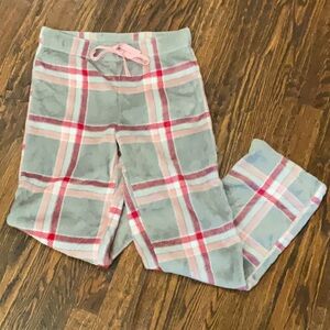 Secret Treasures Gray and Pink Plaid Pajama Bottoms